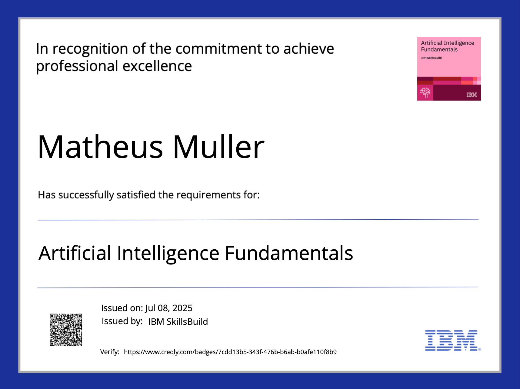 AI Fundamentals with IBM SkillsBuild
